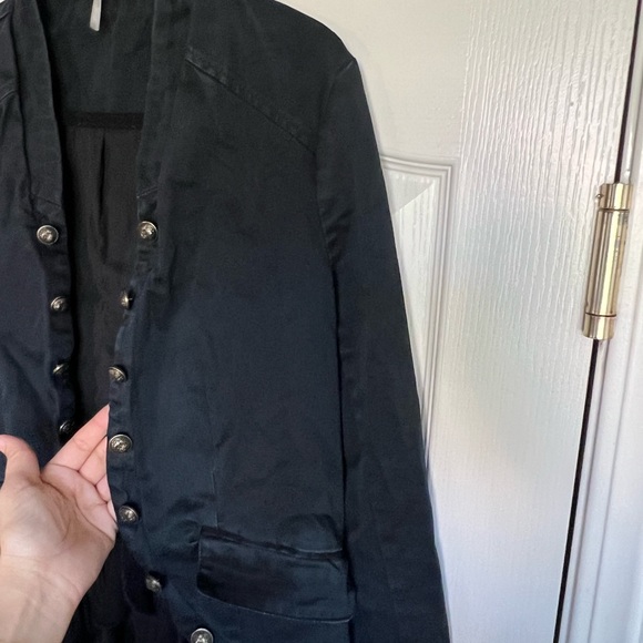 Women's Free People Ruffles Jacket. Black. - Picture 8 of 12